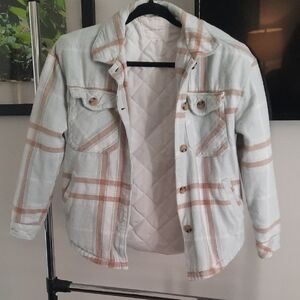 Aeropostale White Quilted Jacket Liner